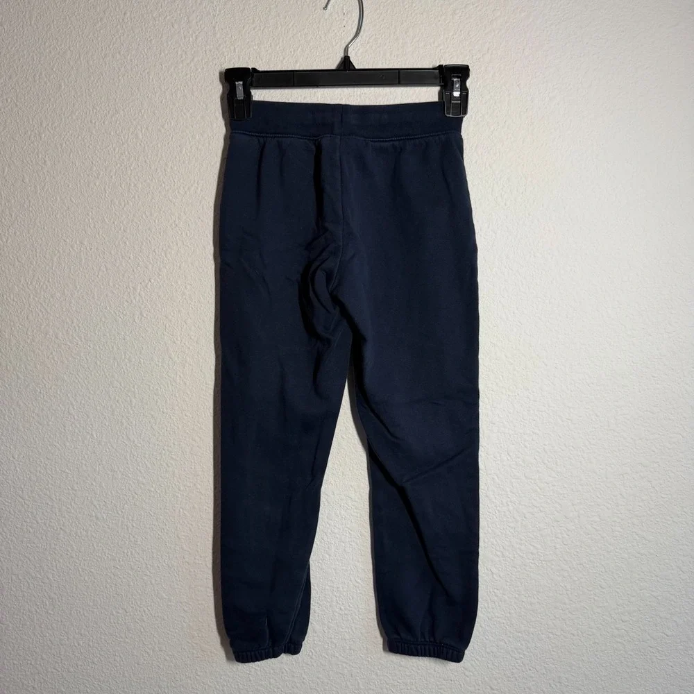 Gap‎ Sweatpants Girls L Blue Fleece Lined Drawstring Running Training Athleisure